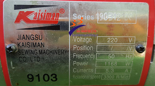 Máy cắt vải đứng Kaisiman KSM-9103 8 inch 1168w