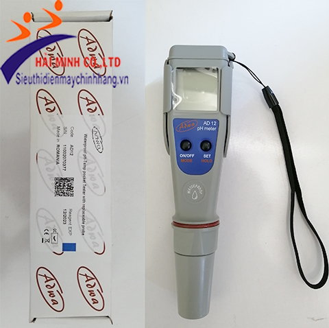 Máy đo pH và nhiệt độ dạng bút AD12 chính hãng