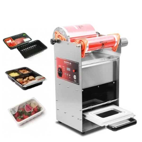 Máy dán miệng khay bán tự động Yamafuji DF300T