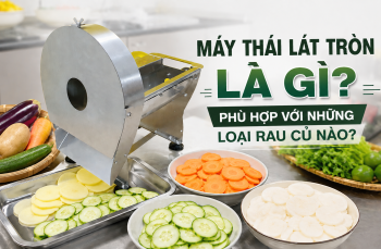 Máy thái lát tròn là gì? Phù hợp với những loại rau củ nào?