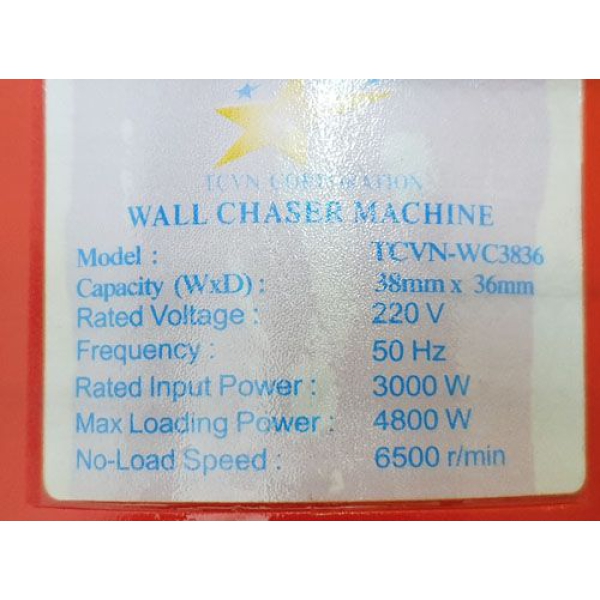 Máy cắt rãnh tường 5 lưỡi WC3836 (4.8KW)