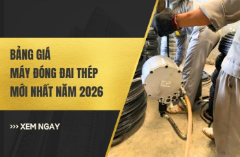 Bảng Giá Máy Đóng Đai Thép Mới Nhất Năm 2026