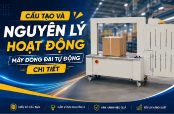 Cấu tạo và nguyên lý hoạt động máy đóng đai tự động chi tiết