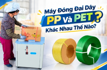 Máy Đóng Đai Dây PP Và PET Khác Nhau Thế Nào?