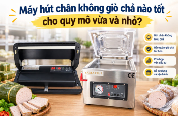 Máy hút chân không giò chả nào tốt cho quy mô vừa và nhỏ?