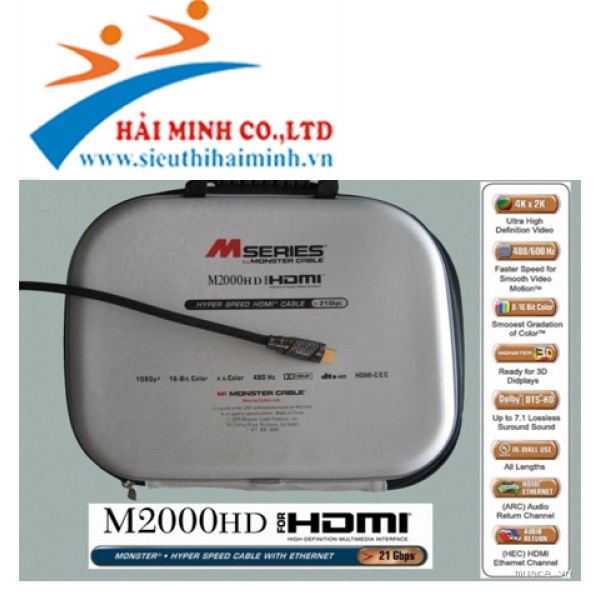 Cáp HDMI Monter M2000HD 4,88m