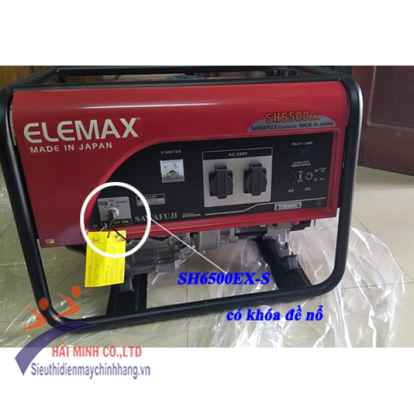 Máy phát điện Elemax SH6500EX(S) đề chưa acquy