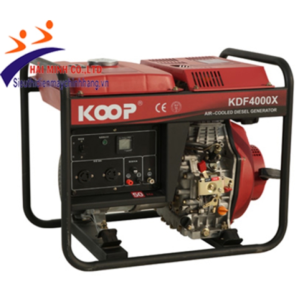  Máy phát điện diesel Koop KDF4000X (2.6kva trần)