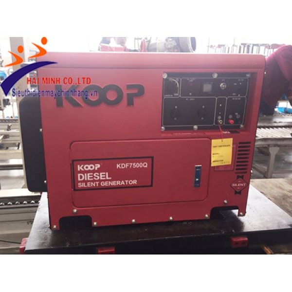 Máy phát điện chống ồn Koop KDF7500Q (5kva dầu)