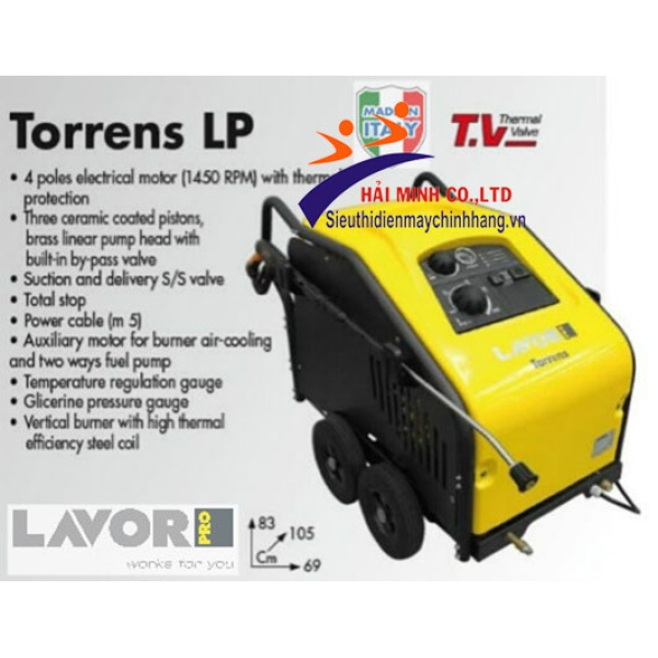 Máy rửa xe cao áp nóng lạnh Lavor Torrens LT-1015