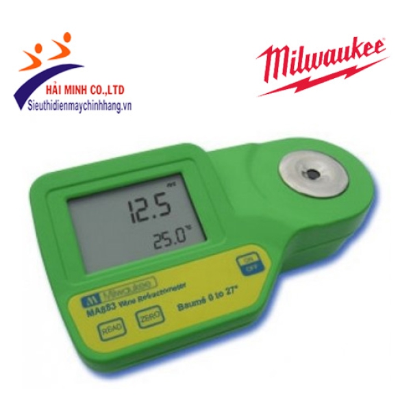 Khúc xạ kế đo Baume-nhiệt độ Milwaukee MA883