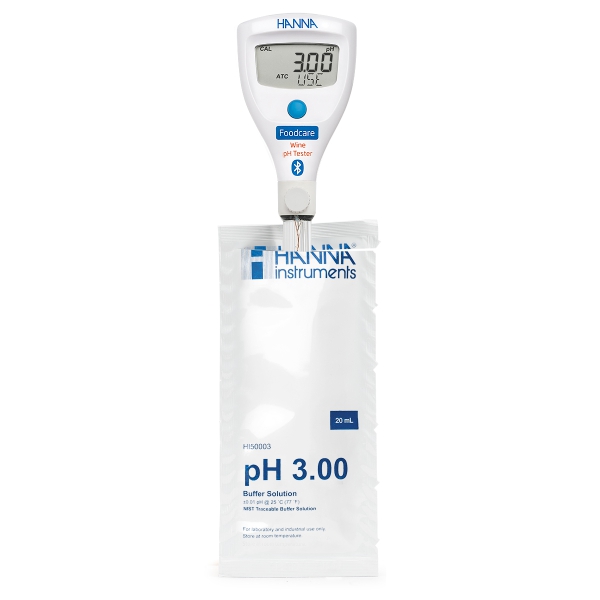 Bút đo pH/nhiệt độ HALO2 Bluetooth trong rượu HI9810332