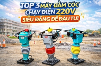 Top 3 máy đầm cóc chạy điện 220v siêu đáng để đầu tư