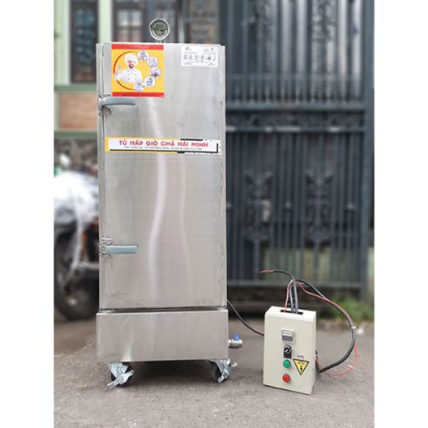Tủ Hấp Giò Lụa 12 Khay Hải Minh TH - 12 (Inox 304)