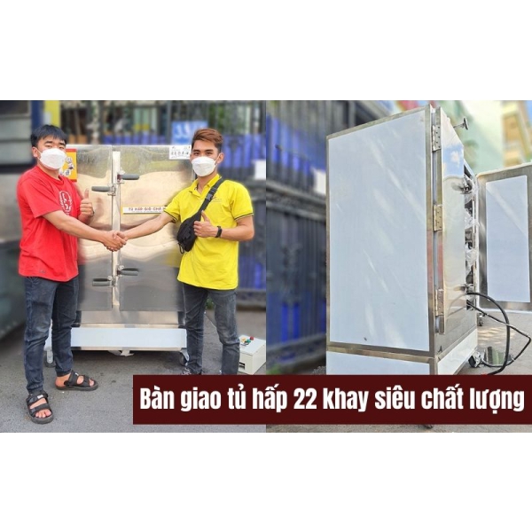 Tủ Hấp Giò Công Nghiệp 22 Khay Th-22 (Inox 304)
