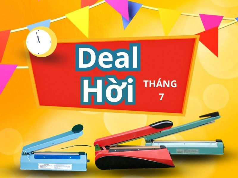 Deal máy hàn miệng túi cầm tay cực tốt tháng 7