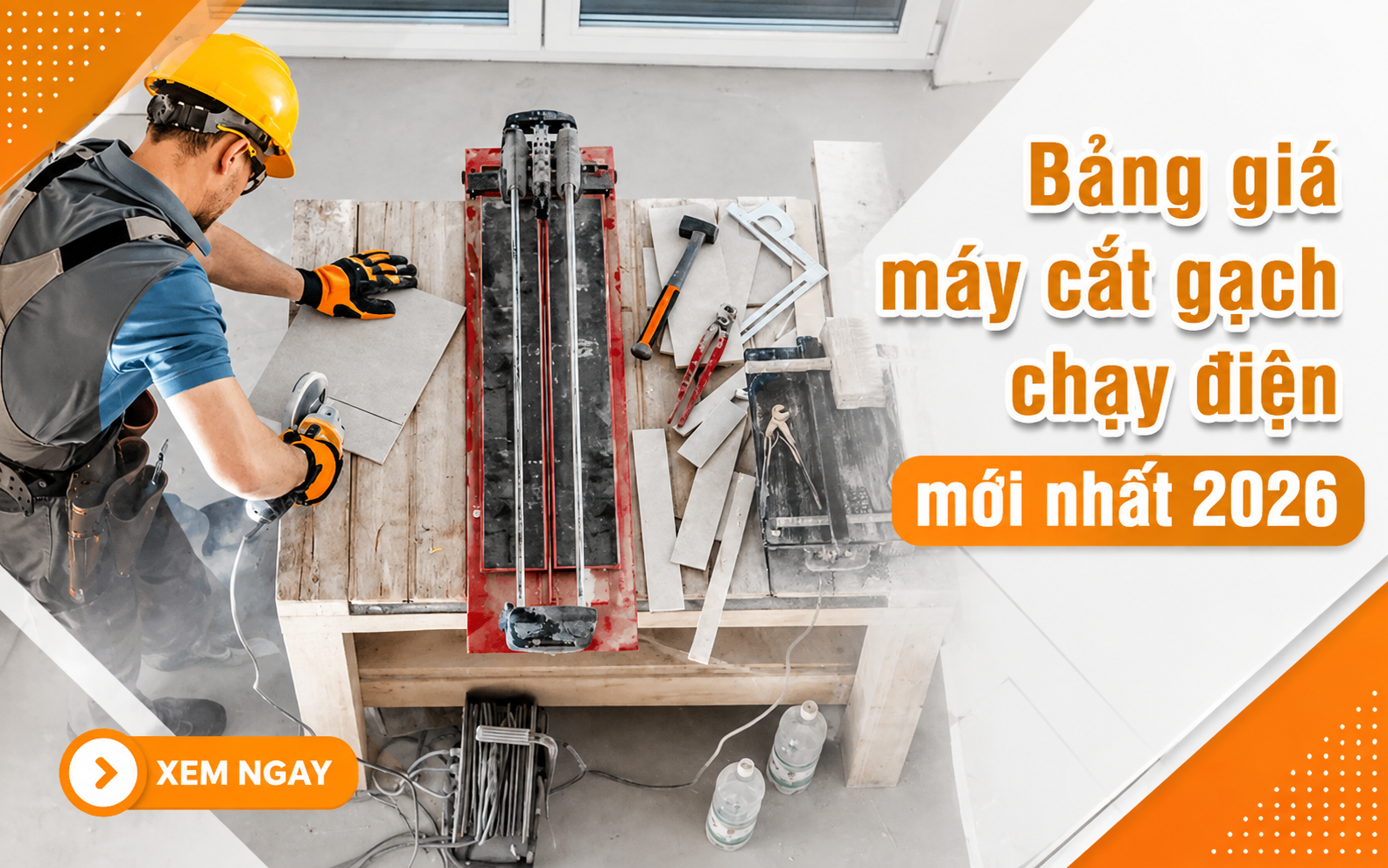 Bảng giá máy cắt gạch chạy điện mới nhất 2026