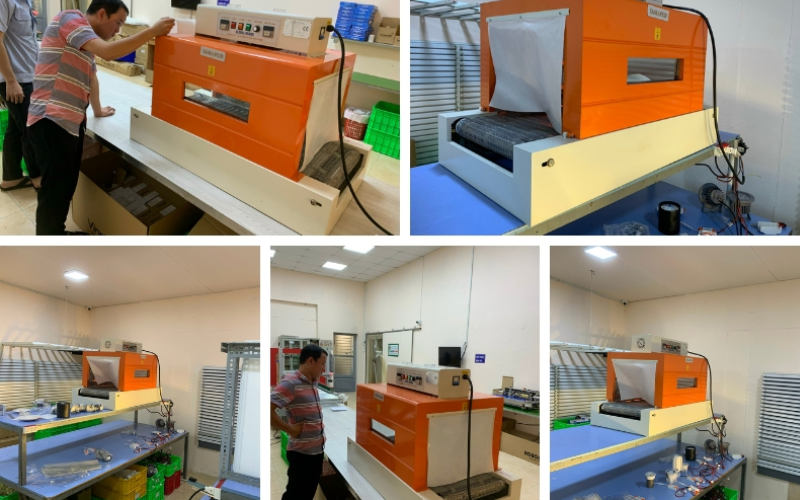 Tăng năng suất đóng gói với máy rút màng co Hải Minh