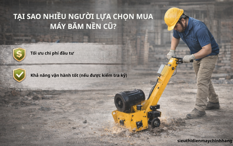  Tại sao nhiều người lựa chọn mua máy băm nền cũ?