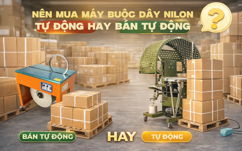 Nên Mua Máy Buộc Dây Nilon Tự Động Hay Bán Tự Động