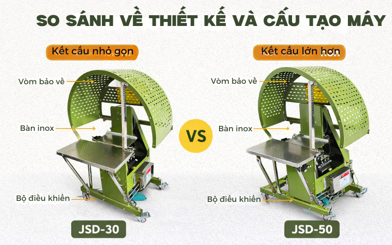So sánh chi tiết máy buộc dây JSD-30 và JSD-50