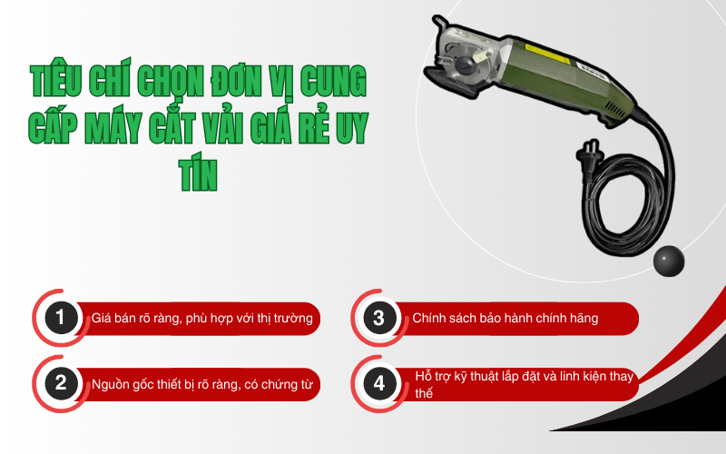 Tiêu chí chọn đơn vị cung cấp máy cắt vải giá rẻ uy tín