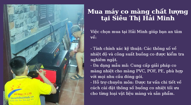  Mua máy co màng chất lượng tại Siêu Thị Hải Minh