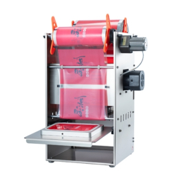 Hình ảnh Máy dán miệng khay bán tự động Yamafuji DF300T