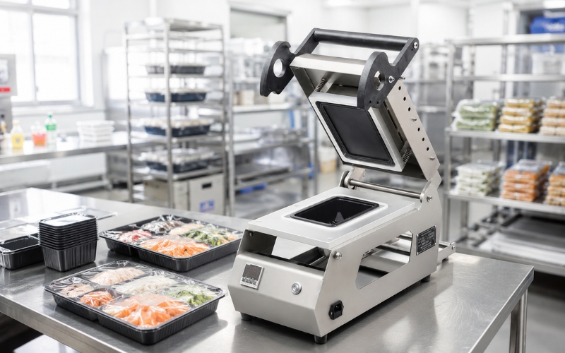 Máy dán miệng khay Yamafuji DQ-1