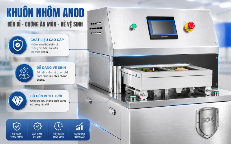 Tính năng nổi bật của máy dán miệng khay Yamafuji DQ370L-V