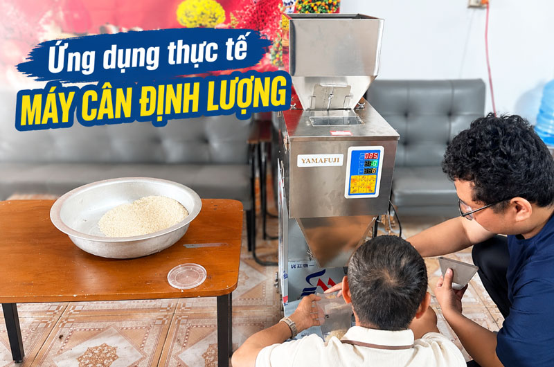Ứng dụng thực tế máy cân định lượng