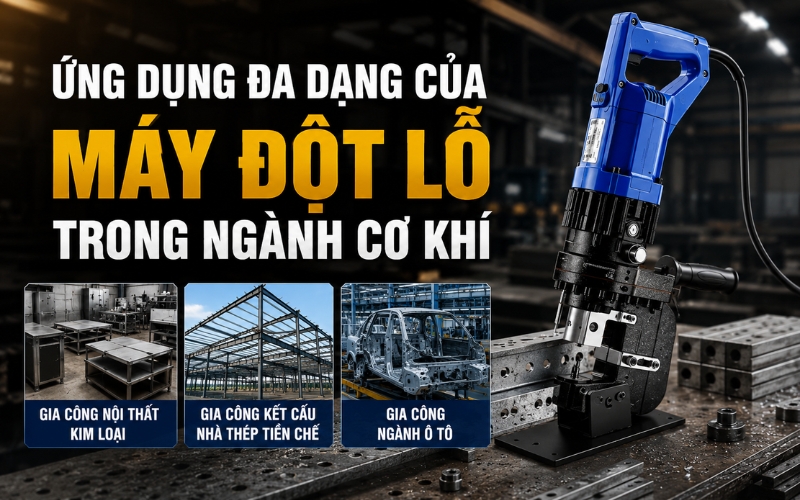 Máy đột ứng dụng trong gia công ngành ô tô