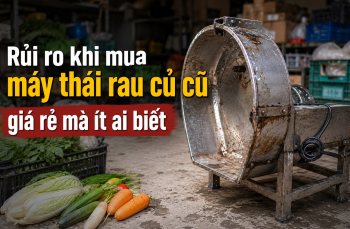 Rủi ro khi mua máy thái rau củ cũ giá rẻ mà ít ai biết