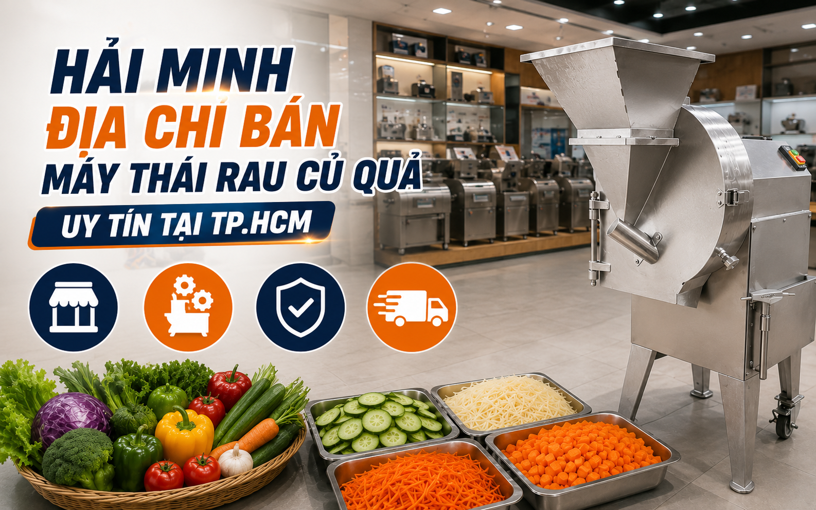 Hải Minh - Địa chỉ bán máy thái rau củ quả uy tín tại TPHCM