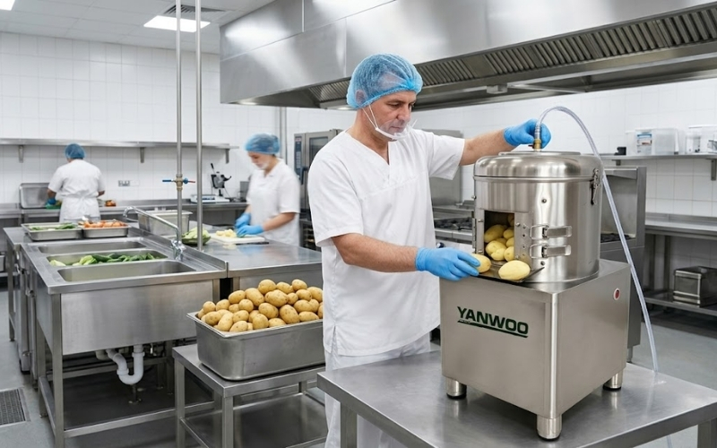 Máy gọt rửa vỏ củ quả đa năng Yanwoo XT-P20