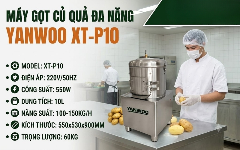 Thông số máy gọt củ quả Yanwoo XT-P10
