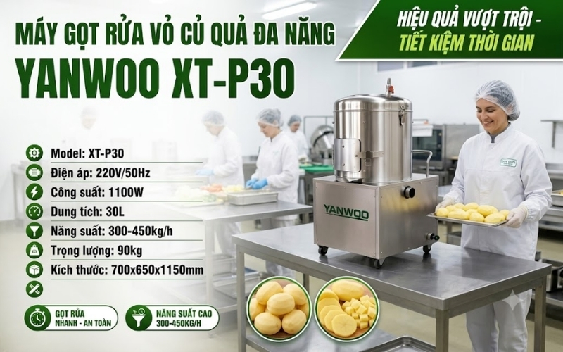 Thông số máy gọt rửa Yanwoo XT-P30