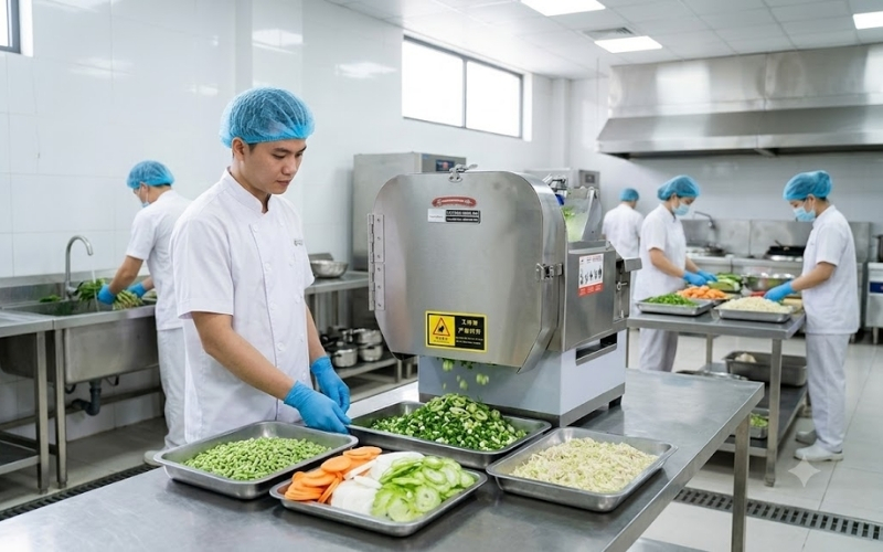 Máy thái hành lá, rau củ YQC-800