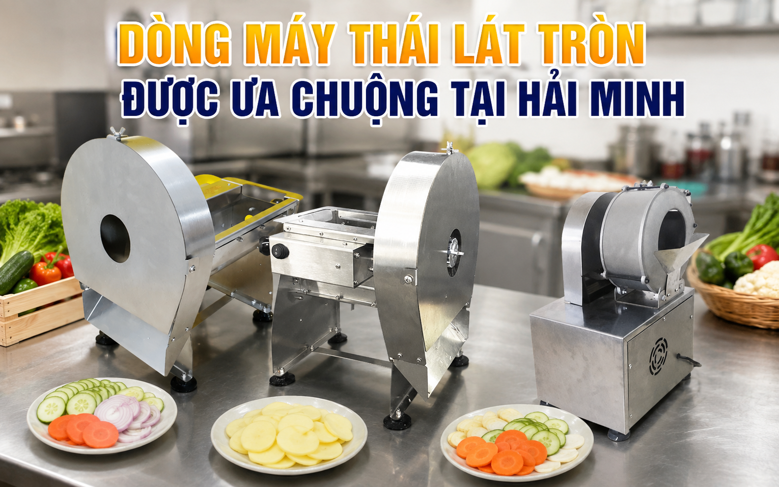 Dòng máy thái lát tròn được ưa chuộng tại Hải Minh