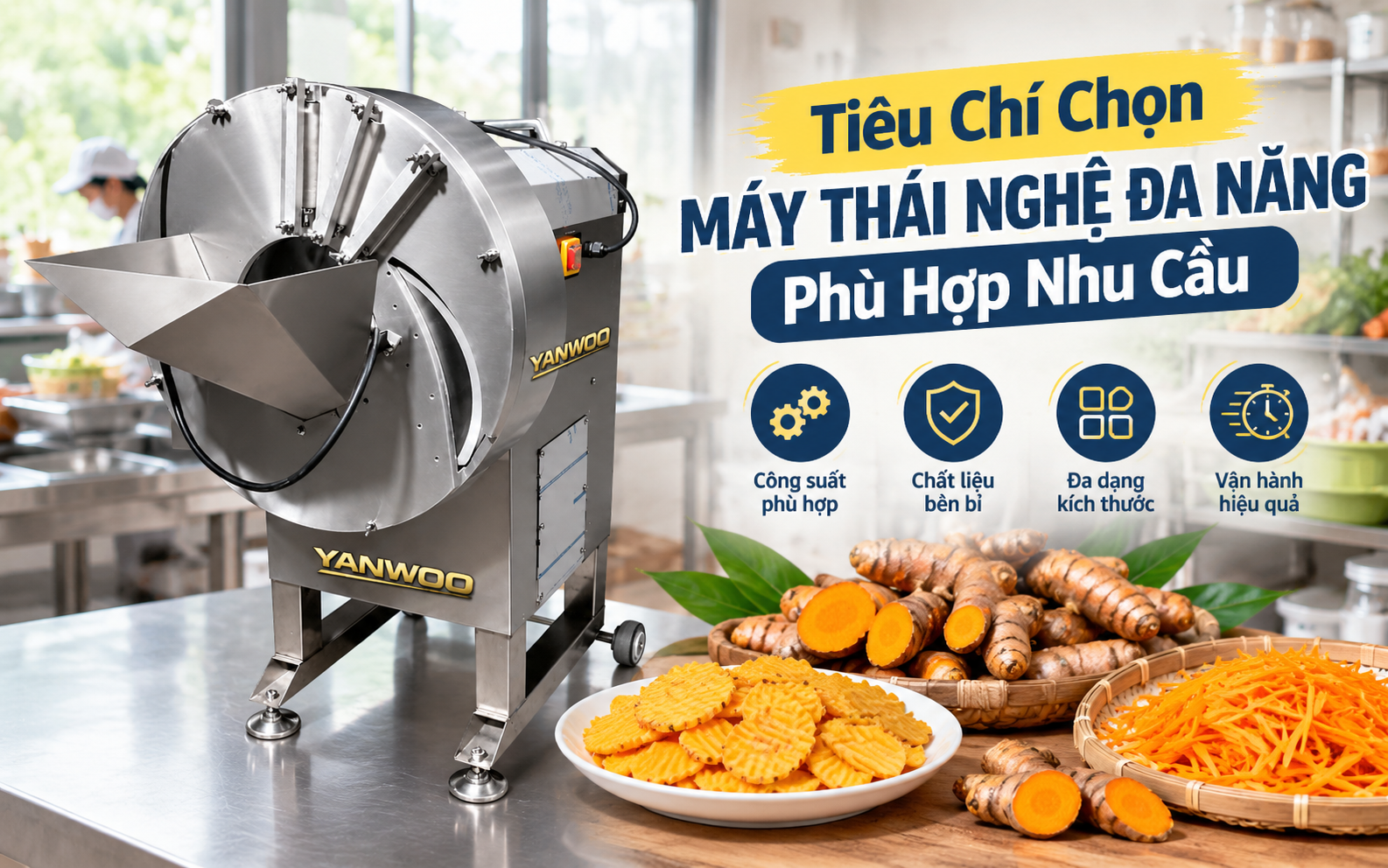 Tiêu chí chọn máy thái nghệ đa năng phù hợp nhu cầu