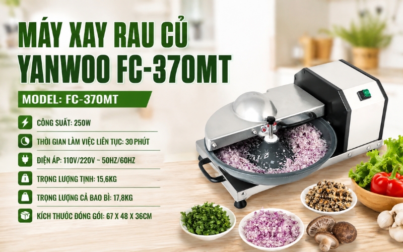 Thông số của máy xay rau củ Yanwoo FC-370MT