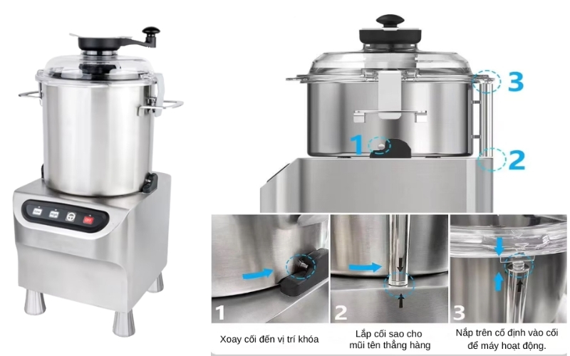 Thông số của máy xay thực phẩm đa năng Yanwoo LFC-12V2