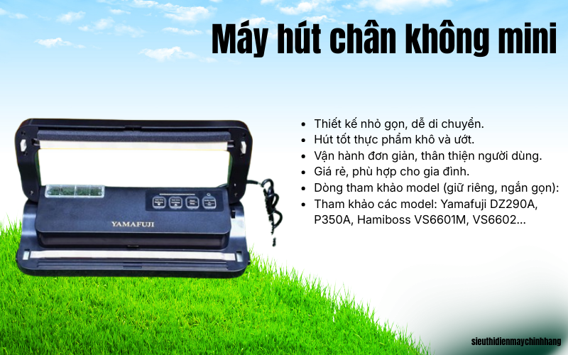 Máy hút chân không mini