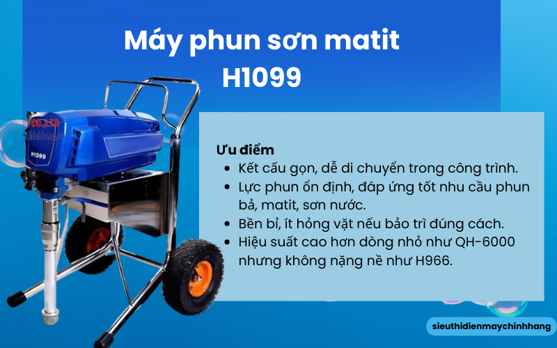Máy phun sơn matit H1099