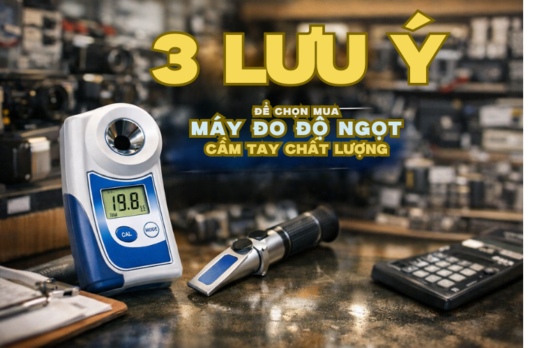 3 Lưu Ý Để Chọn Mua Máy Đo Độ Ngọt Cầm Tay Chất Lượng