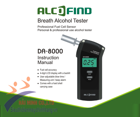 Máy đo nồng độ cồn ALCOFIND DA-8000 chính hãng