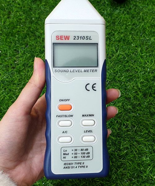 Các nút của Máy đo cường độ âm thanh Sew 2310SL