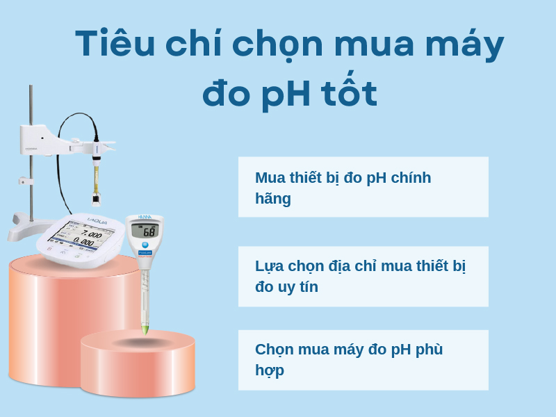 Tiêu chí lựa chọn máy đo ph tốt