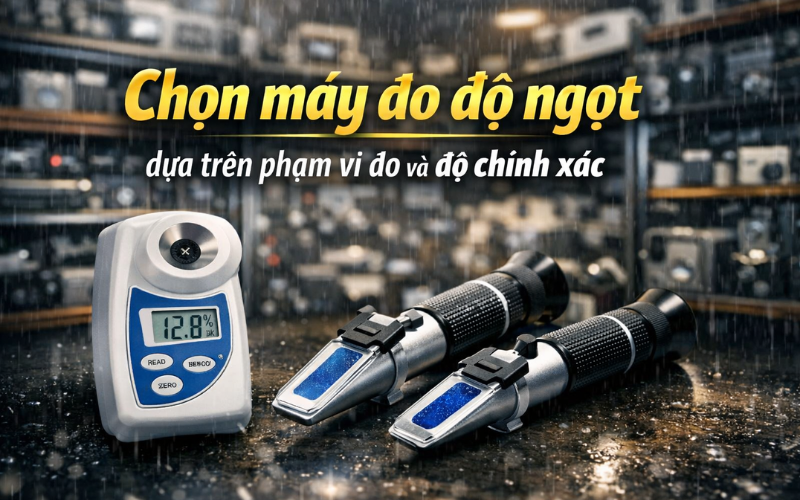 Chọn máy đo độ ngọt dựa trên phạm vi đo và độ chính xác