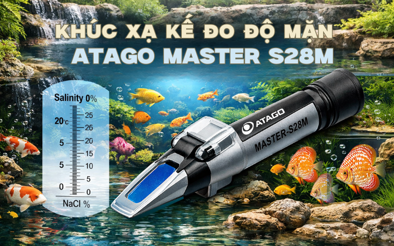 Khúc xạ kế đo độ mặn Atago Master S28M